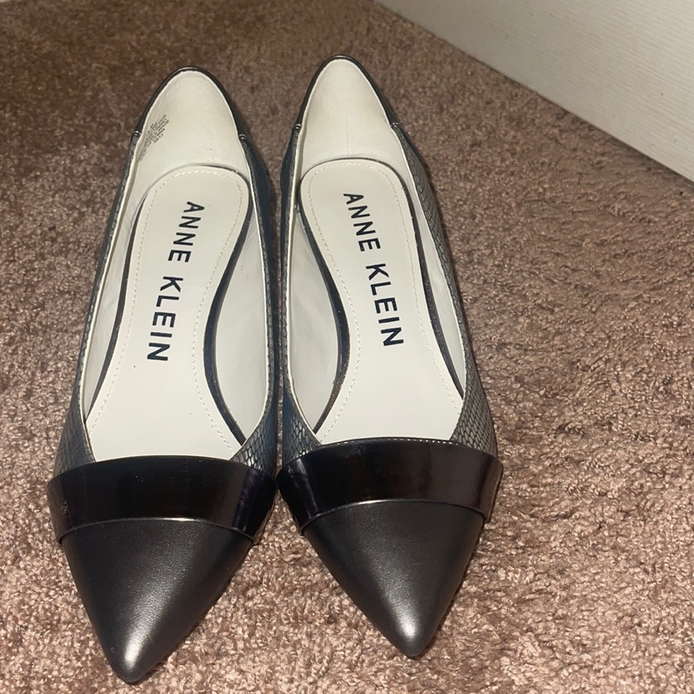 Anne Klein Heels Size 7.5 M. Style: AK7FINN PEBK MU SY (see photo of shoe box)